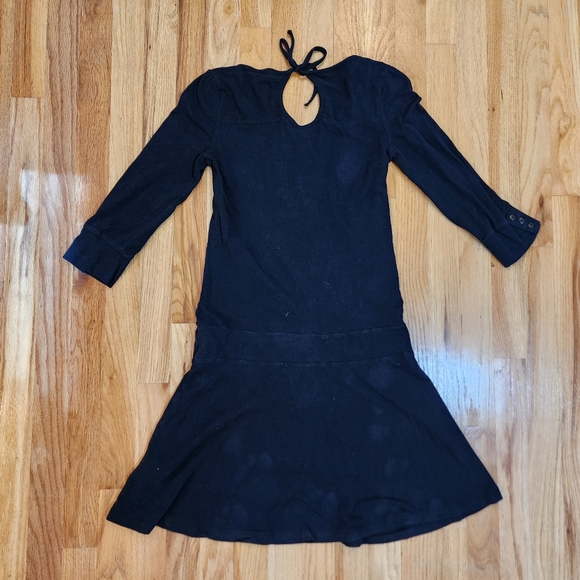 Divided by H&M Black casual flare dress 3/4 puff sleeves size 8 cotton blend - Picture 11 of 13